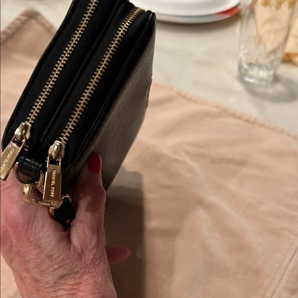 Michael Kors Black Leather Wristlet - Picture 13 of 16